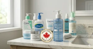 How to double cleanse with affordable products under $20 each, featuring a makeup remover and water-based face wash.