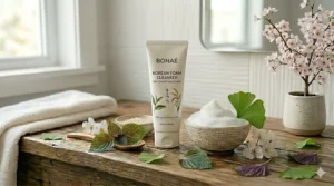 Clear, glowing glass skin achieved with a daily Korean foam cleanser.