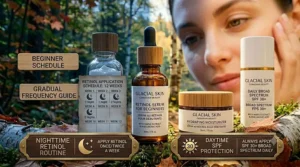 An illustrated guide highlighting plant-based bakuchiol as a pregnancy-safe alternative to traditional retinol serums.