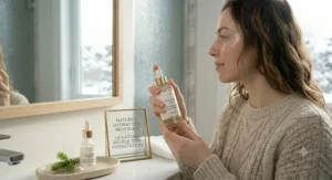 A gentle, fragrance-free face mist for dry skin and sensitive skin types available in Canada.