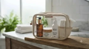 Compact double cleansing products perfect for Canadian travel needs.