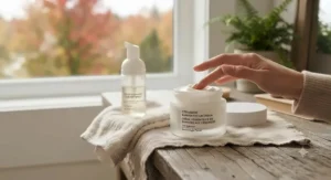 Step-by-step daily routine incorporating the best barrier repair cream after gentle cleansing.