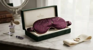An elegant luxury eye mask, perfect as a thoughtful gift for any occasion.