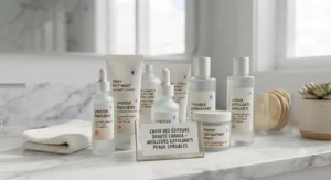 Collection of award-winning chemical exfoliator products for sensitive skin available across Canada.
