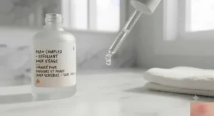 A gentle PHA chemical exfoliator bottle formulated specifically for redness-prone and sensitive skin.